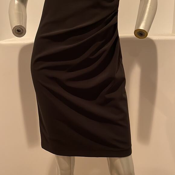 Weekend Max Mara Black Ruched Sheath Dress - Picture 6 of 13